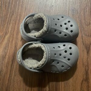 Lined Crocs 
Toddler size 7